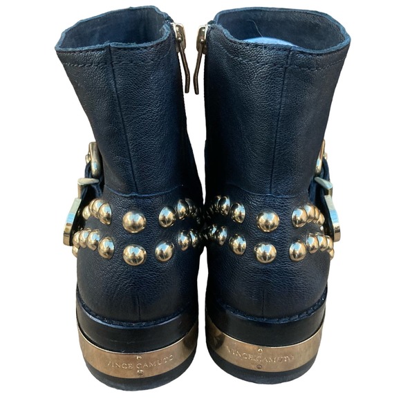 Vince Comuto Revolve boots women's size 7.5 Windetta Motorcycle harness rivets - Picture 4 of 10